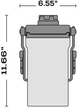 Igloo 1/2 Gallon Stainless Steel Sports Jug (Black) 00031444