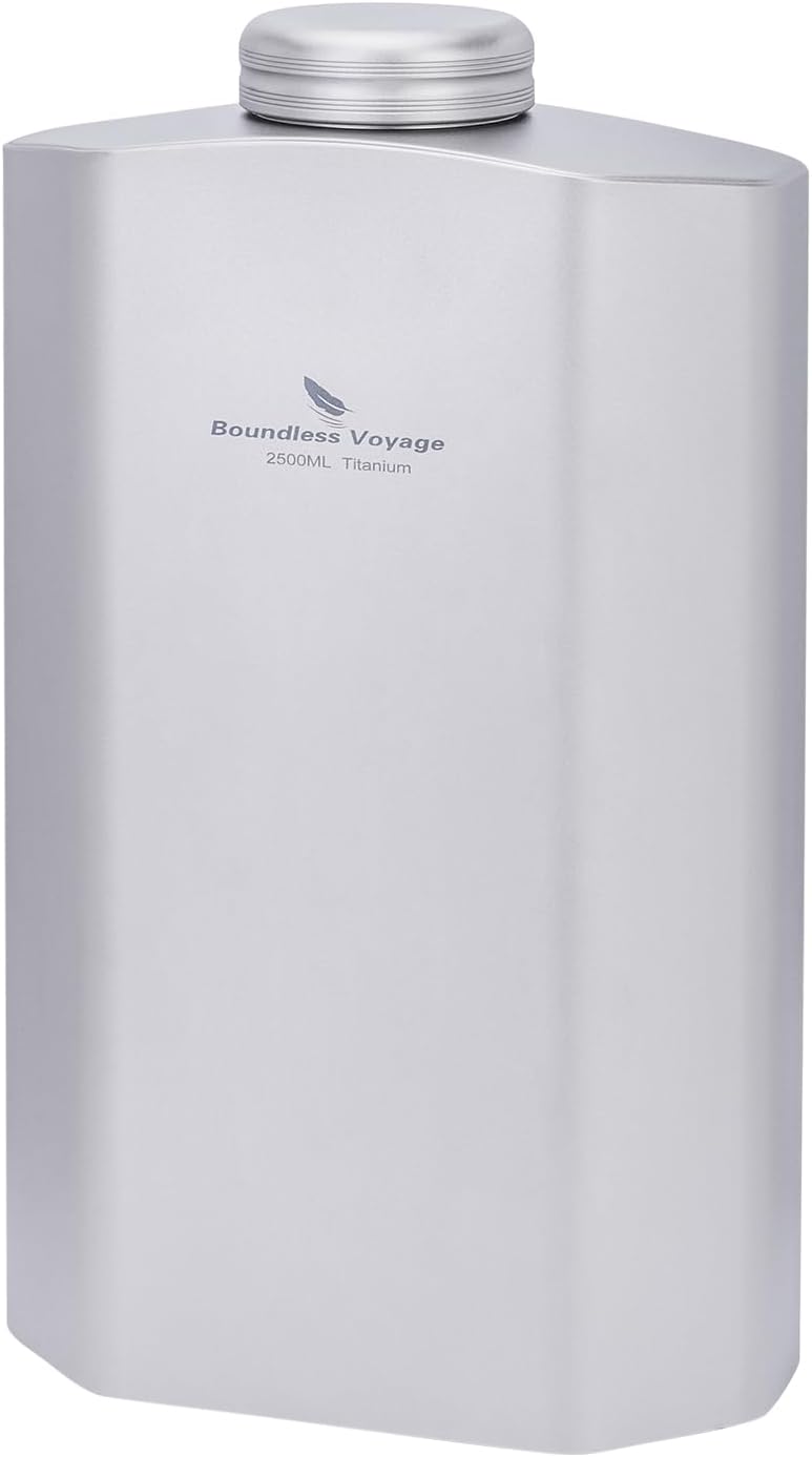 Boundless Voyage Titanium Water Bottle 84.55oz Big Capacity Sports Hydration Flask Drinking Bottle Water Jug for Gym, Fitness, Camping ti3004d