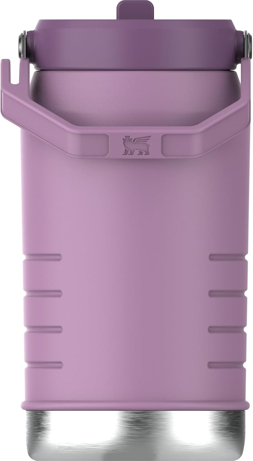 Stanley IceFlow 2.0 Flip Straw Jug with Handle 64 oz | Twist On Lid and Flip Up Straw | Leakproof for Travel and Sports | Insulated Stainless Steel |BPA-Free | Lilac