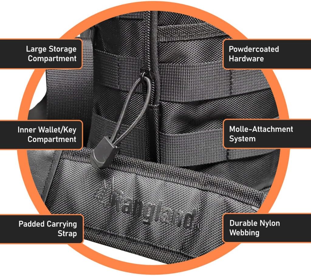 Insulated 1 Gallon Water Bottle with Sleeve - Stainless Steel Wide Mouth Growler with Tactical Carrying Bag - Insulation for Hot/Cold Drinks (128oz)