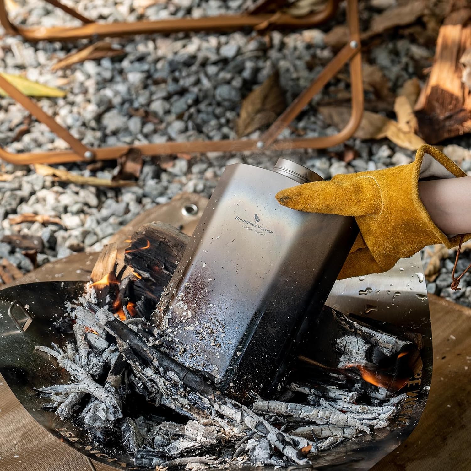 Boundless Voyage Titanium Water Bottle 84.55oz Big Capacity Sports Hydration Flask Drinking Bottle Water Jug for Gym, Fitness, Camping ti3004d