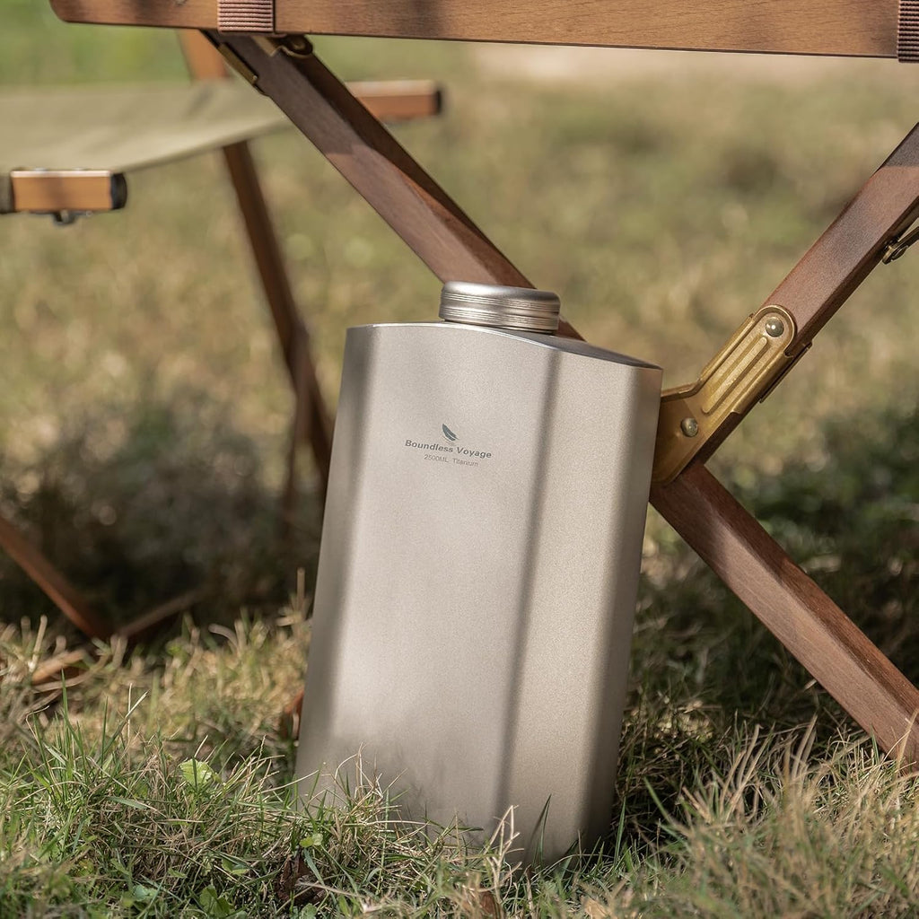 Boundless Voyage Titanium Water Bottle 84.55oz Big Capacity Sports Hydration Flask Drinking Bottle Water Jug for Gym, Fitness, Camping ti3004d